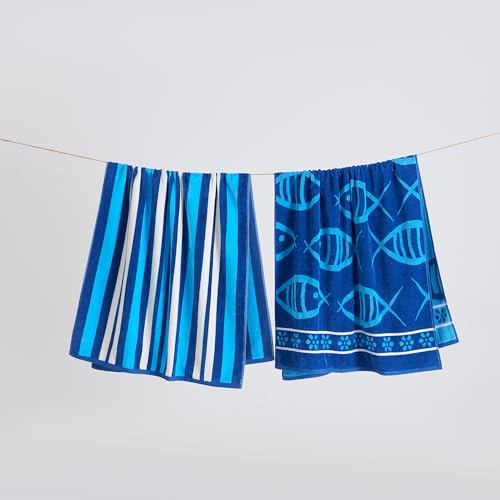 Great Bay Home GB10851-CA 100% Cotton Beach Towels thumb #1