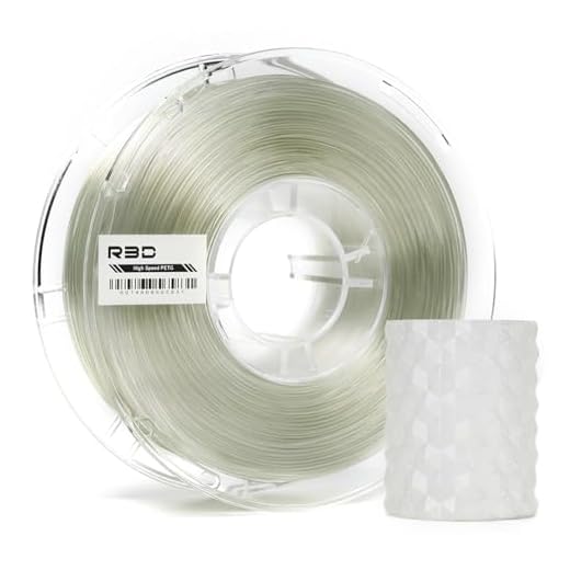 R3D High Speed PETG PRO Filament 1.75mm 1KG, 3D Printer Filament for 30-500 mm/s High-Speed Printing, Dimensional Accuracy +/- 0.02 mm, Plastic Spool, Compatible with AMS (Transparent)