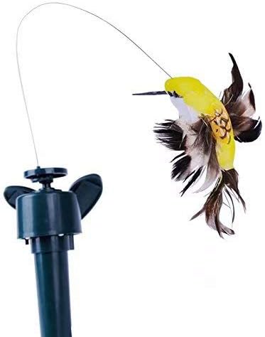Solar Fluttering Hummingbird,Dual (Solar/Battery) Power Fluttering Flying Dancing Bird, Outdoor or Indoor, Solar Powered or Battery Powered Garden Decoration