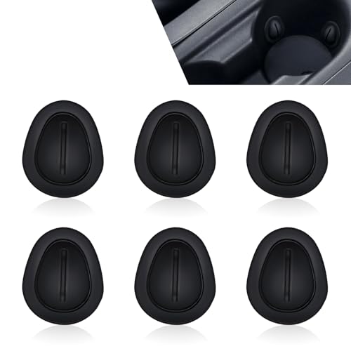6 PCS Limitadores Portavasos para Carro, Negro miniatura 1
