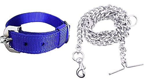 SPYNET Dog Belt Combo of Dog Collar with Dog Chain Specially for Small & Medium Dogs (3/4 Inch Under Weight 10-25 kg) (B0BD7D3XWZ) Amazon Price History, Amazon Price Tracker