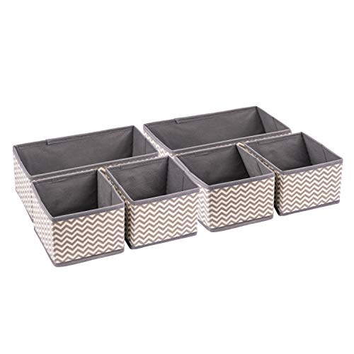 Organizador de cajones y tocadores de tela – Cajas de almacenamiento plegables...
