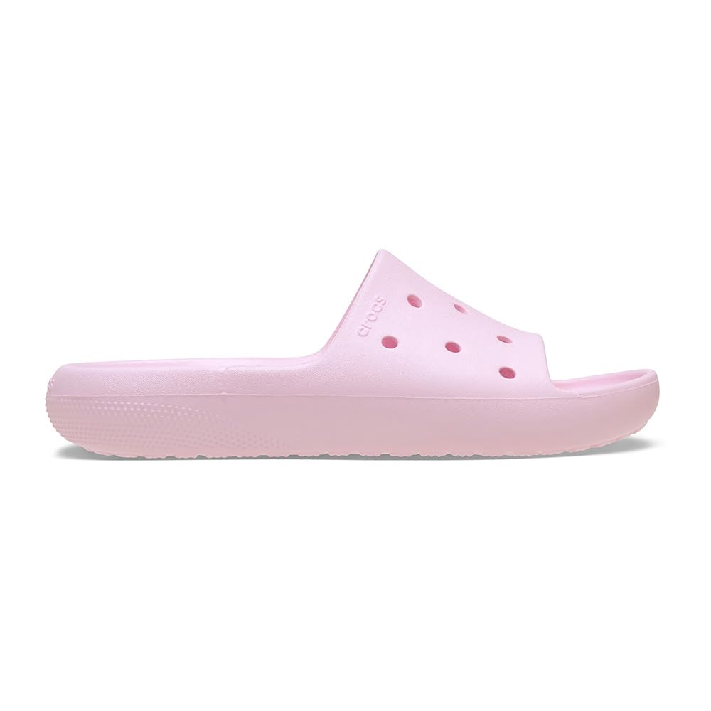 Crocs Unisex Adult Slide, Classic Slide v2, Pink Milk, 9 UK Men/ 10 UK Women