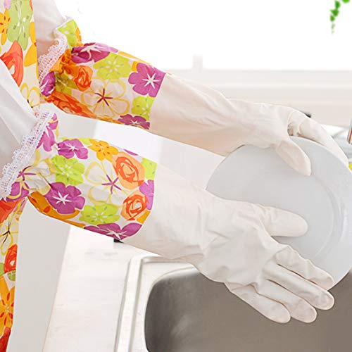 Panamami Vulture Lace Flower Sleeve Skin Care Warm Gloves Practical Household Life Tools Daily Necessities/White