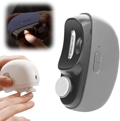 Electric Nail Clippers, 2026 New 2 in 1 Electric Polishing Automa...