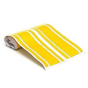 2 stks 183x8cm DIY Car Body Hood Vinyl Racing Stripe Pinstripe Sticker Decal (Color Name : Yellow)