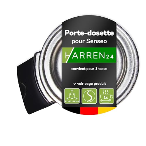 Harren24 Porte-dosette HD5009/01 pour 1 tasse compatible avec la machine à café à dosettes Philips Senseo Original (Plus) HD6552 - HD6556, HD7803 - HD7806, HD7810 -...