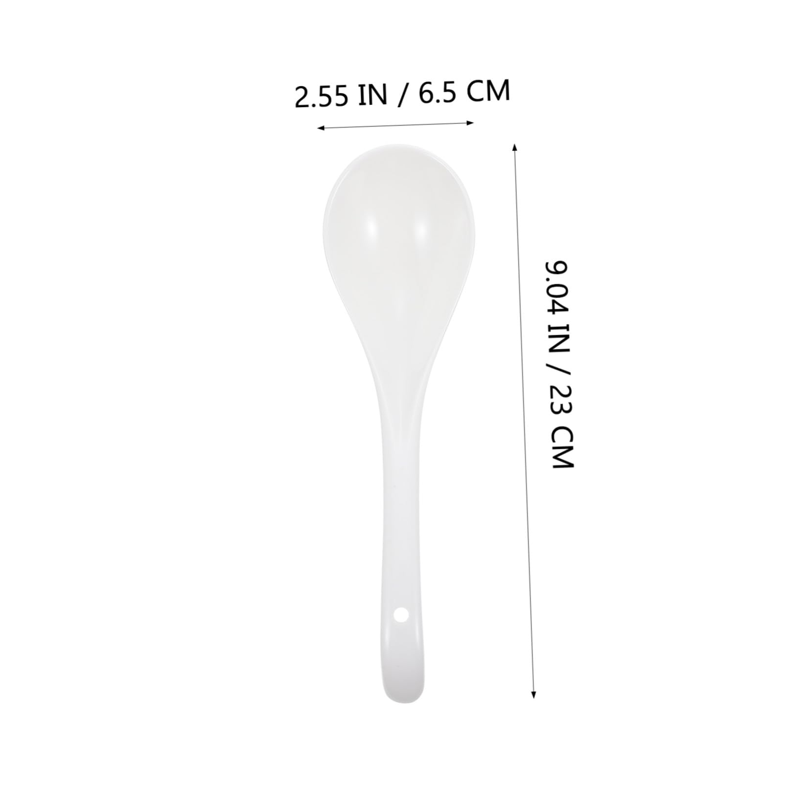Hemobllo 6 piezas Unidades Cucharas de Sopa Cerámicas Resistentes Aptas Lavavajillas Utensilios Cocina Restaurante
