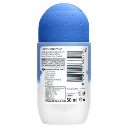 Sanex déodorant dermo sensitive pour calmer les irritations des aisselles