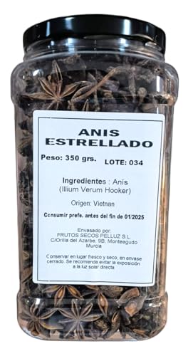 Anís Estrellado 350g - Natural - Hierba, HERB, ideal para cocina asiática y repostería