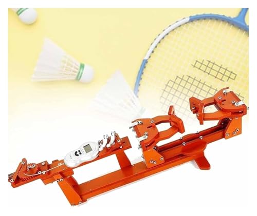 KEuLen Besaitungsmaschine für Schläger, 6 feste Punkte für Badmintonschläger, 60 Pfund/Digitalanzeige, Squash, Tennis