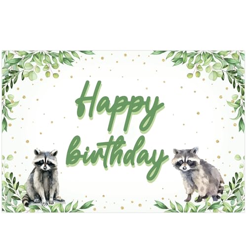 Décoration de fête animaux sauvages verts pour un goûter d'anniversaire au cœur des bois