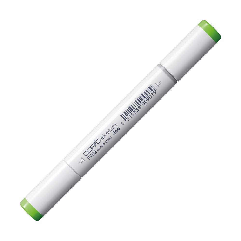 Copic Sketch Coloured Marker Pen, (FYG-2) Fluorescent Dull Yellow Green, For Art & Crafts, Colouring, Graphics, Highlighter - Image 2