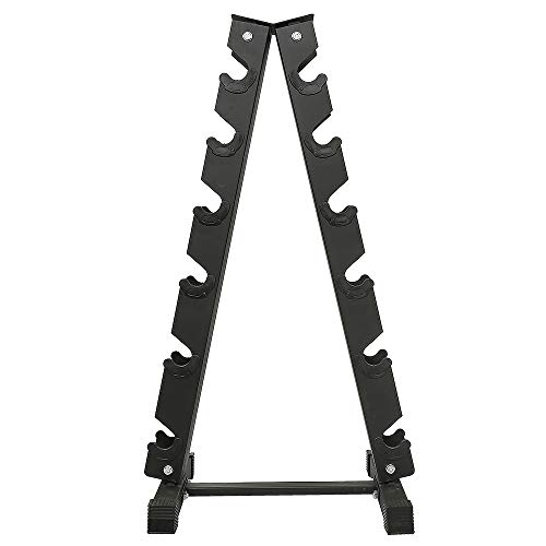 Support d'haltères courts charge 200 kg rack de rangement noir pour home gym