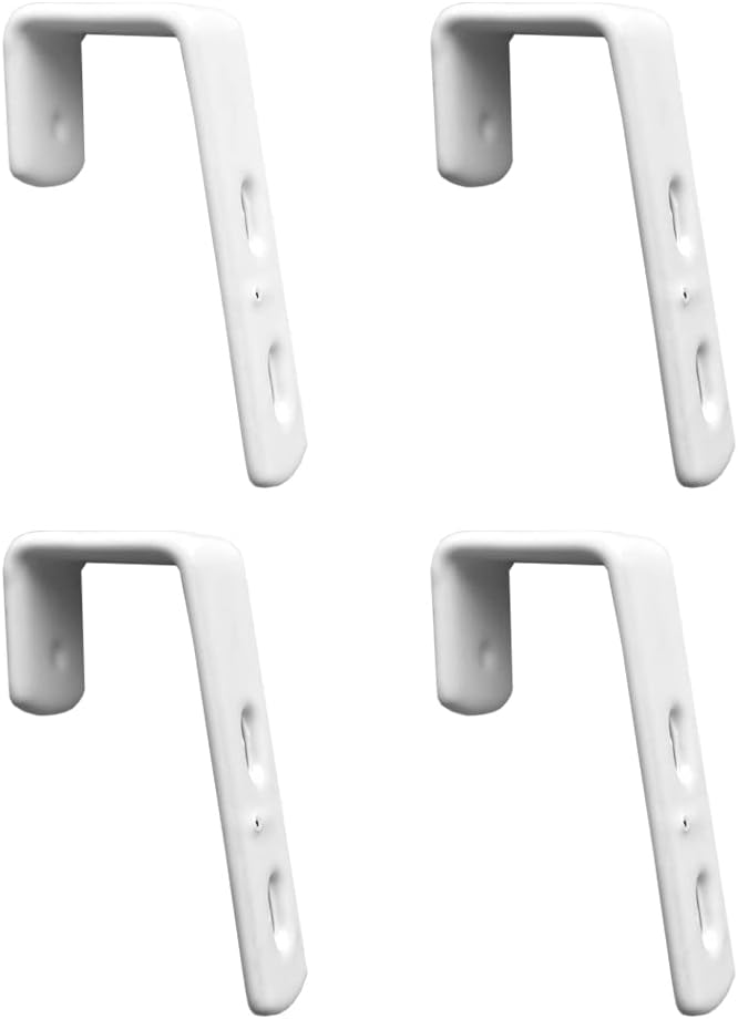 4pcs Iron Bunk Bed Ladder Hooks Brackets,Mewuthede PVC Coated Stainless