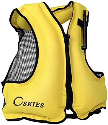 Oskies Float Vest Jackets Buoyancy Aid Inflatable Swimming Safty Floatation Jacket Snorkel Vest 40-100kg Size 4-22 Adult for Kayak Canoeing Paddle Boarding