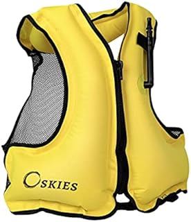 Oskies Float Vest Jackets Buoyancy Aid Inflatable Swimming Safty Floatation Jacket Snorkel Vest 40-100kg Size 4-22 Adult for Kayak Canoeing Paddle Boarding