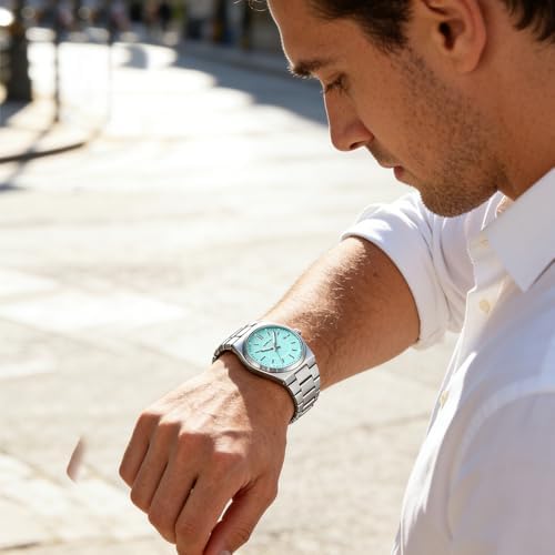 CRRJU Men Fashion Simple Stainless Steel Quartz Work Watches Silver — view 6