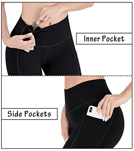 Heathyoga Women Biker Shorts With Pockets 5" High Waisted Yoga Shorts Tummy Control Workout Shorts Athletic Gym Shorts #TOP2