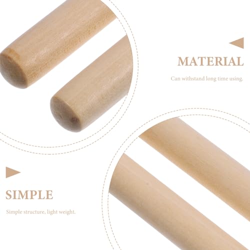 Baquetas de madera de maple 6 pares Toddmomy miniatura 7