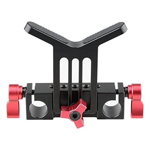 CAMVATE Lens Support 15 mm Rod Clamp Schiene Block für DSLR Rig Rod Träger schiene System Cover