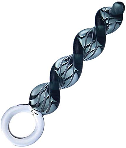 Glas Kristall Dildo Glas Butt Plug Analspielzeuge Glas Prostata-Massagegerä Sexspielzeug für Frauen und Männer (A)