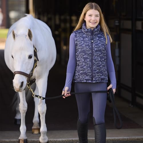 Image of Kerrits Kids Fleece Lite II Knee Patch Winter Horse Riding Tights