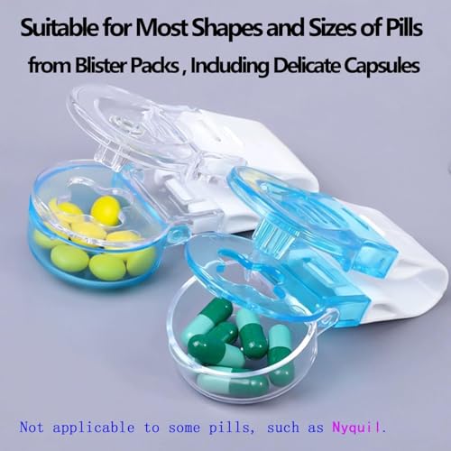 Image of Pill Extractor Tool, Portable Pill Popper Tool, Tablets Pills Blister Pack Opener Assistance Tool for The Elderly, Disabled, Individuals with Weak Senior Arthritis Hands (1 Pcs)
