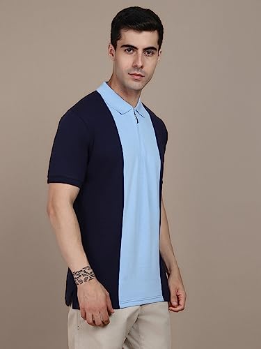 Image of Dennis Lingo Men's Cotton Polo Neck Regular Fit T-Shirt
