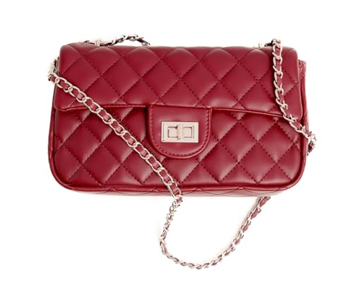 FEVERSOLE Crossbody Bag Vegan Leather Women Retro Small Saddle Satchel Shoulder Bag Tote With Long Adjustable Strap