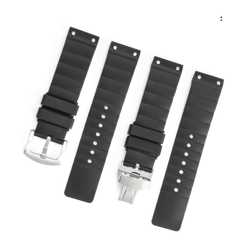 Bracelet de montre en silicone 23 mm, bracelet caoutchouc for et femmes