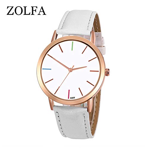 ATpart Montre Occasionnelle De Quartz De Personnalité De Mode De Cuir D'unité Centrale De Montre Pour Des Dames De Filles