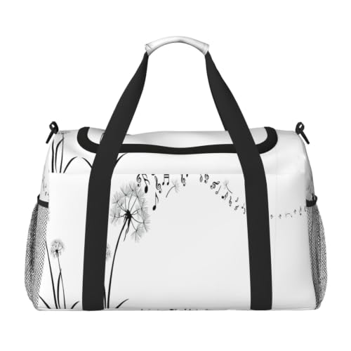Bolsa de viaje grande con estampado musical para tus escapadas de fin de semana y días de playa