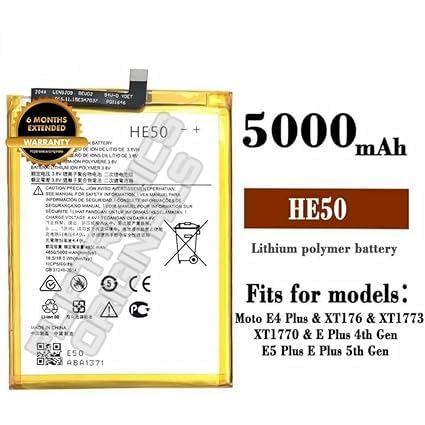 Image of HE50 Battery for Motorola E4 Plus / XT1770 XT1773 XT1771 XT1775 XT1924-3 T1770 Battery with 6 Month Warranty**** (X216)