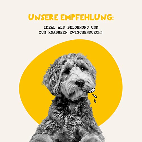 Dogs'n Tiger Adult Hundesnacks, Fatzke Trainingsleckerli aus 99% Fleisch – artgerechte Hundeleckerlis ohne Zucker, künstliche Aromen – gut verträglich (gefriergetrocknetes Entenbrustfilet, 5 x 80g