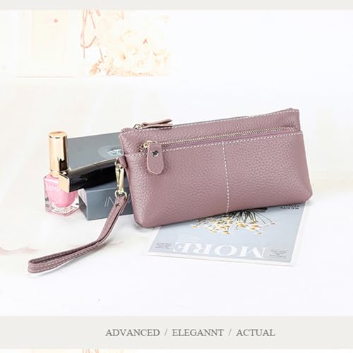 Women's Wallet, Leather Large Capacity Zip Around Wallet Ladies Travel Purse Wristlet Wristband wallet handbag4