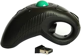Wireless Ergonomic Handheld Trackball Mouse with Laser Pointer Left Handed Right Handed DPI Adjustable for Laptop Desktop PC Computer