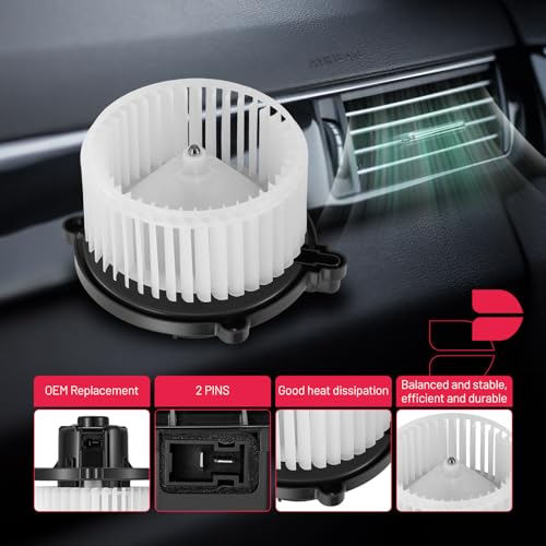 Image of BDFHYK AC Heater Blower Motor Fan 700208 Compatible with Hyundai 2005 Tucson l4 2.0L V6 2.7L,Compatible with Kia 2005-2010 Sportage l4 2.0L V6 2.7L,HVAC Blower Motor Assembly 971132E300 75872 PM9350