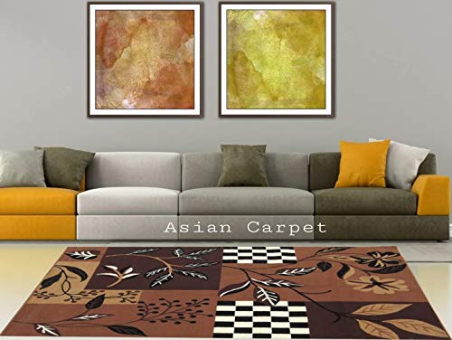 Image of Anti Skid Soft Acrylic Wool Carpet for Living Room & Bedroom (Design 16, 6 x 8 Feet)