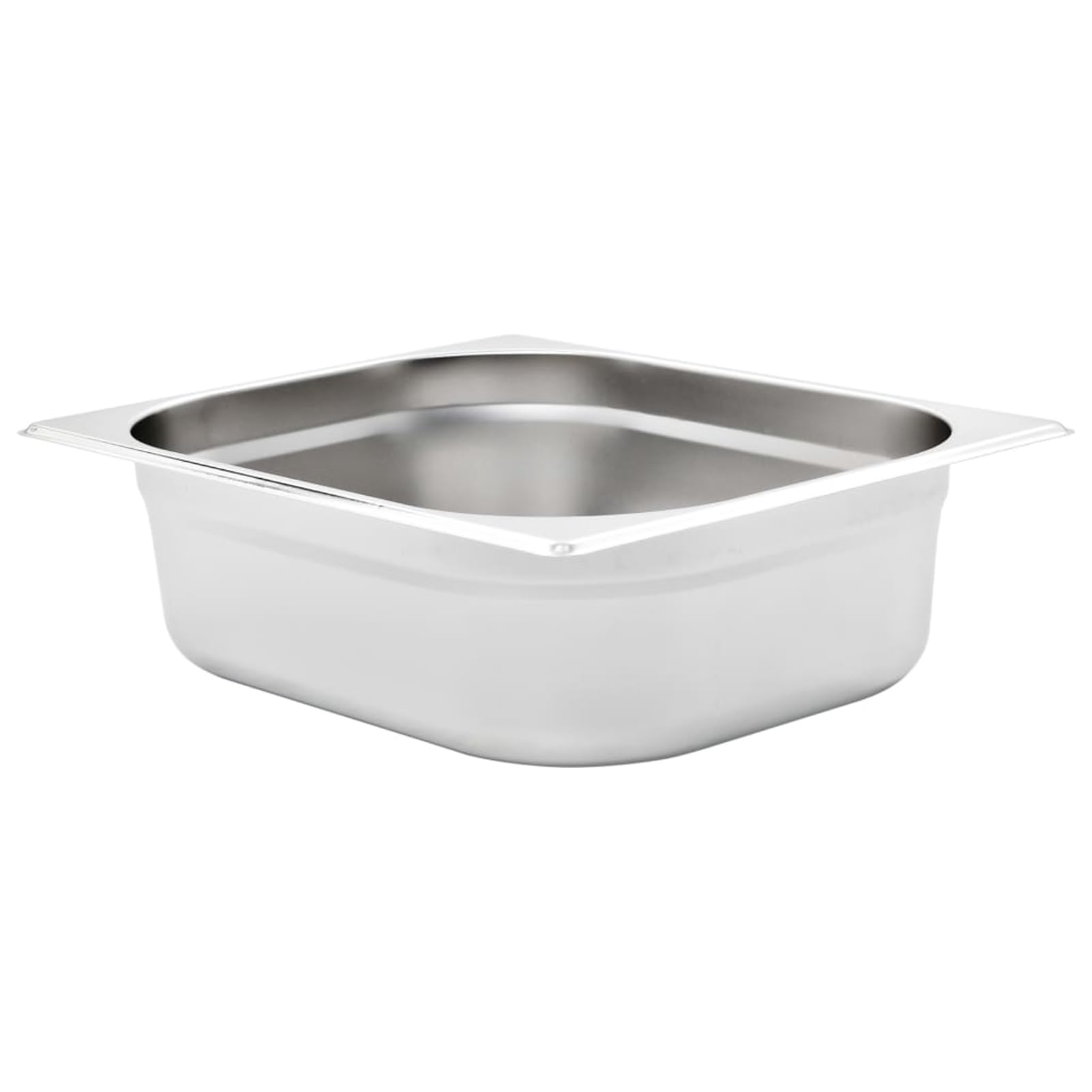 Homgoday Gastronorm - Contenedores de 4 unidades GN 1/2 100 mm de acero inoxidable, muebles de interior para salón, oficina o dormitorio