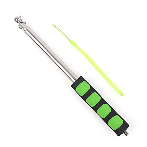 Interlinkgroupck Portable Flag Poles Linkspe Extendable Stainless Steel 2M/78.74 inch Flagpole Guide (Green) Interlinkgroupck Portable Flag Poles Linkspe Extendable Stainless Steel 2M/78.74 inch Flagpole Guide (Green)