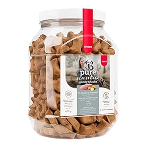 MERA Pure Sensitive Goody Snack Turkey and Potato (600 g), Healthy Treats for Sensitive Dogs, Dog Snack Gluten Free for Training and Reward
