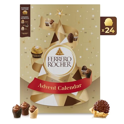 Calendario de Adviento Ferrero Rocher - Golden Moments - Calendario Adviento Ferrero 258 gramos