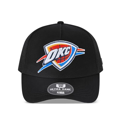 Image of Ultra Game Men's NBA Official Snap Back All Around The World Trucker Baseball Cap Hat