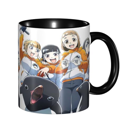 宇宙よりも遠い場所 セラミックマグカップ 食器 大容量コーヒーカップ 330ml 耐熱 おしゃれなマグカップ オフィスホーム用 プレゼントに最適 再利用可能 ギフト 男女兼用 Black