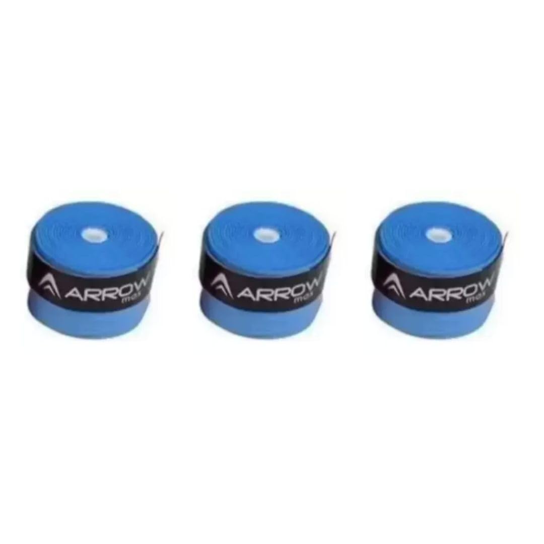 Arrowmax Bamdinton Grips | Anti Slip Sweat Absoring Racket Grips | Racquet Handle Replacement Grips | Padded Grip for Comfortable Play (Flat, Blue)-picture-17