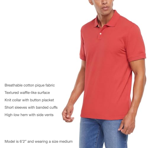 GAP Polo Piqué para Hombre, Camisa de Algodón Ligera - Rojo XX-Large miniatura 4