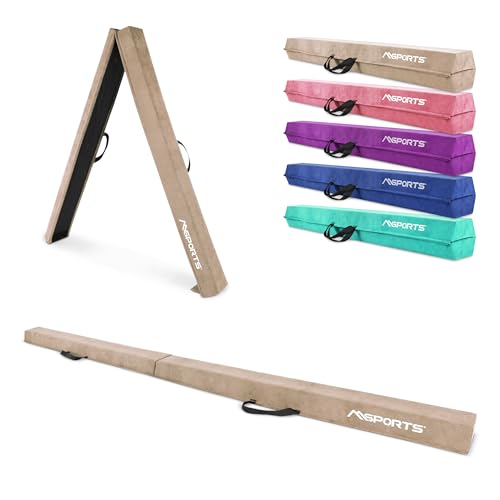 MSPORTS faltbarer Schwebebalken Premium 15 × 6 cm – 240 / 270 / 300 cm Balance-Beam aus EVA, Klappbar & Rutschfest – Gymnastik- & Turnbalken für Kinder & Erwachsene – 5 Farben (Beige, 300 cm) MSPORTS faltbarer Schwebebalken Premium 15 × 6 cm – 240 / 270 / 300 cm Balance-Beam aus EVA, Klappbar & Rutschfest – Gymnastik- & Turnbalken für Kinder & Erwachsene – 5 Farben (Beige, 300 cm)