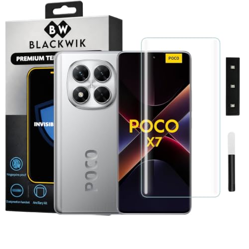 Image of Blackwik UV Curved Tempered Glass for Poco X7 | 1-Pack