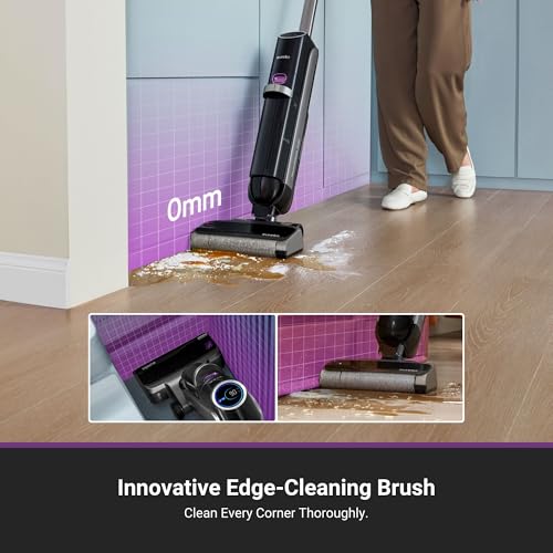 Image of Eureka Wet Dry Vacuum Cleaner Cordless, Mop Vacuum Cleaner with Self-Cleaning System, Lightweight Hardwood Floors Vacuum for Pets and Sticky Messes, Black, NEW630PL